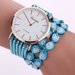 Fashion Geneva Flowers Watches Women Dress Elegant Quartz Bracelet Ladies Watch Crystal Diamond Wrist Watch Gift Reloj Mujer - Trendyglobal 