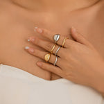 Ringsett Dame Minimalistisk