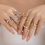 Ringsett Dame Minimalistisk