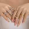 Ringsett Dame Minimalistisk