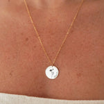 Personalisert Navnehalskjede med Fødselsmånedblomst i S925 Sølv