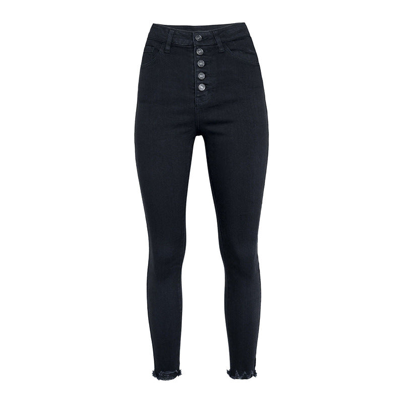 Denim stretch jeans for damer - Trendyglobal 