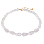 Halskjede Dame 18K gullbelagt- Perle Beaded Design Trendy Only