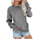 Ensfarget Pullover Genser - Grey / S