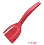 2 In 1 Grip And Flip Tongs Egg Spatula Tongs Clamp Pancake Fried Egg French Toast Omelet Overturned Kitchen Accessories - Trendyglobal 