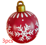 Utendørs Juleornament ball - Oppblåsbare julekuler av PVC - Trendyglobal 