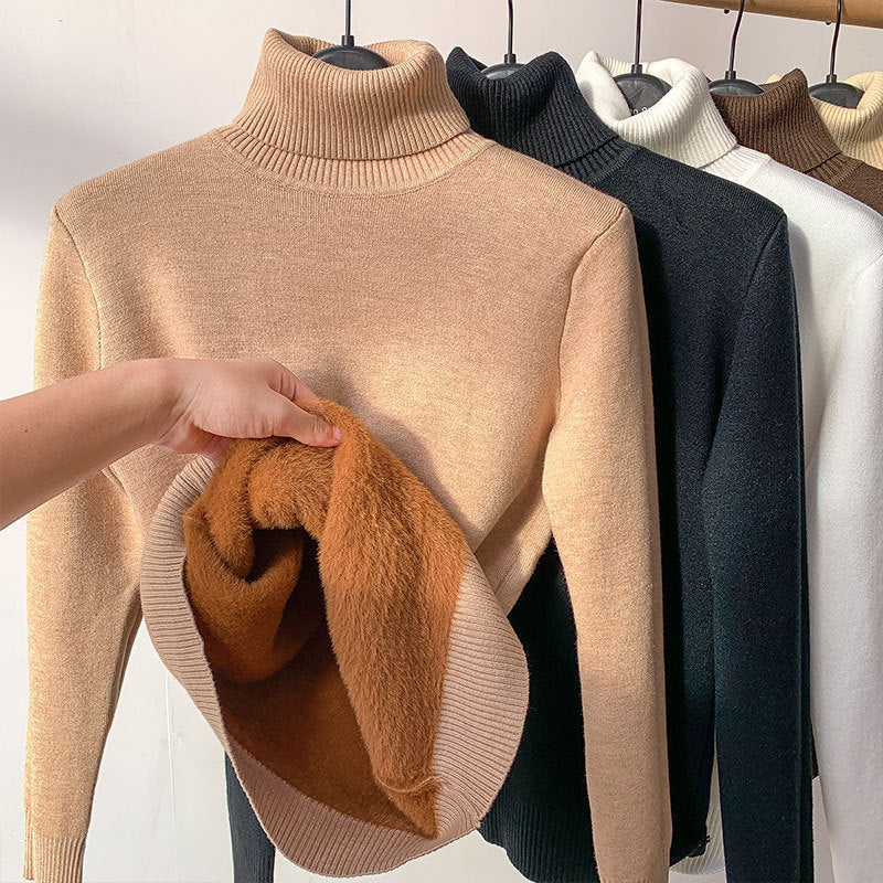 Turtleneck Vinter Genser for Kvinner - Trendyglobal 