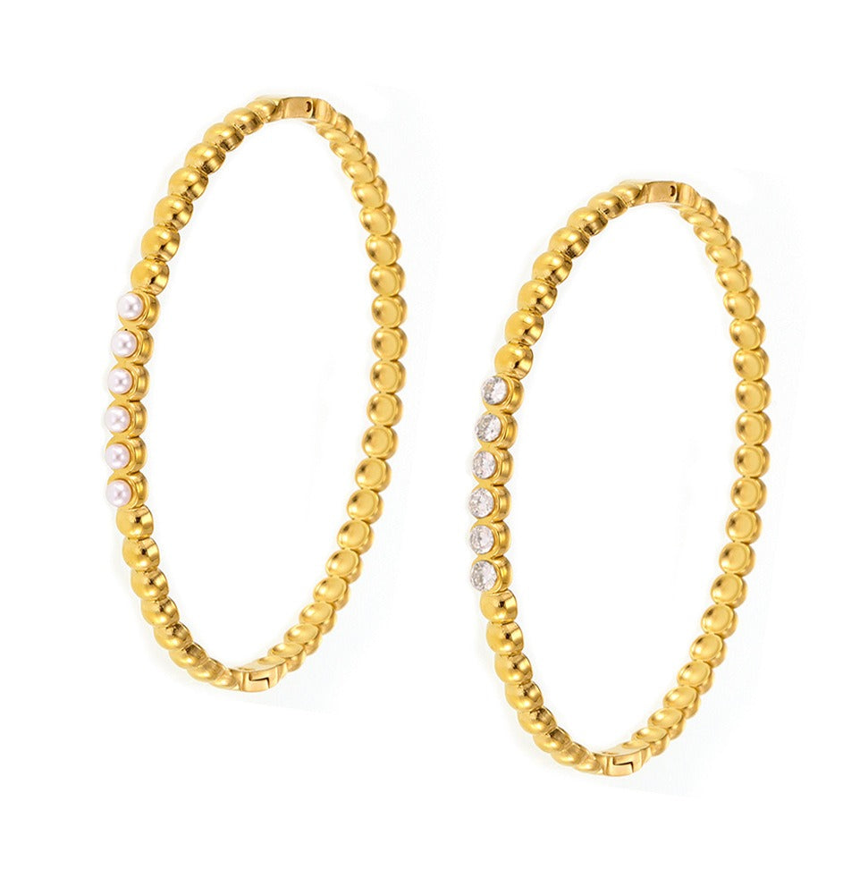 Armbånd Dame 18K Gullbelagt - Innlagt Edelsten Design Høyverdig