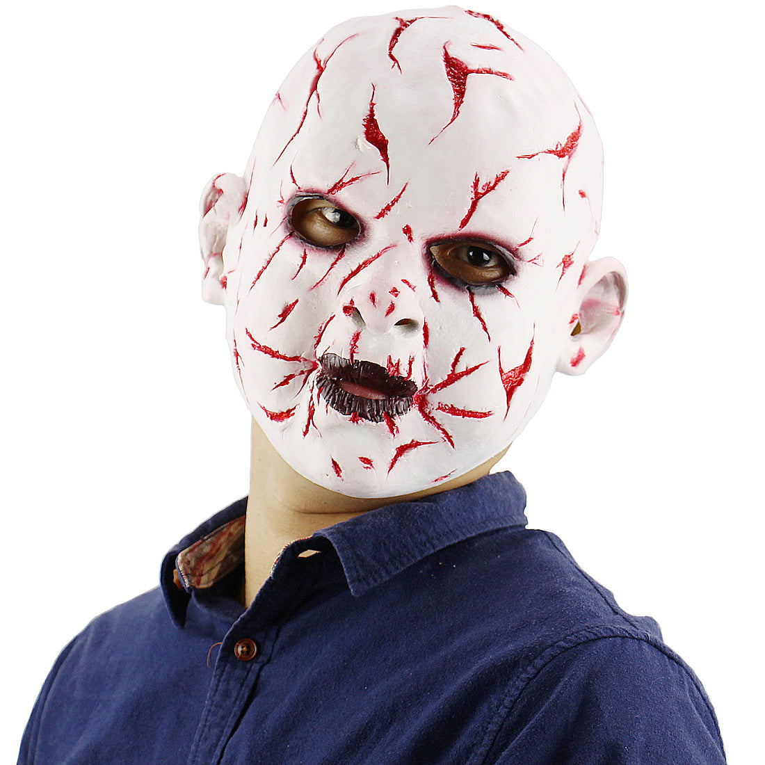 Halloween zombie maske - skremmende og realistisk - Trendyglobal 