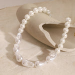 Halskjede Dame 18K gullbelagt- Perle Beaded Design Trendy