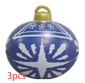 Utendørs Juleornament ball - Oppblåsbare julekuler av PVC - Trendyglobal 