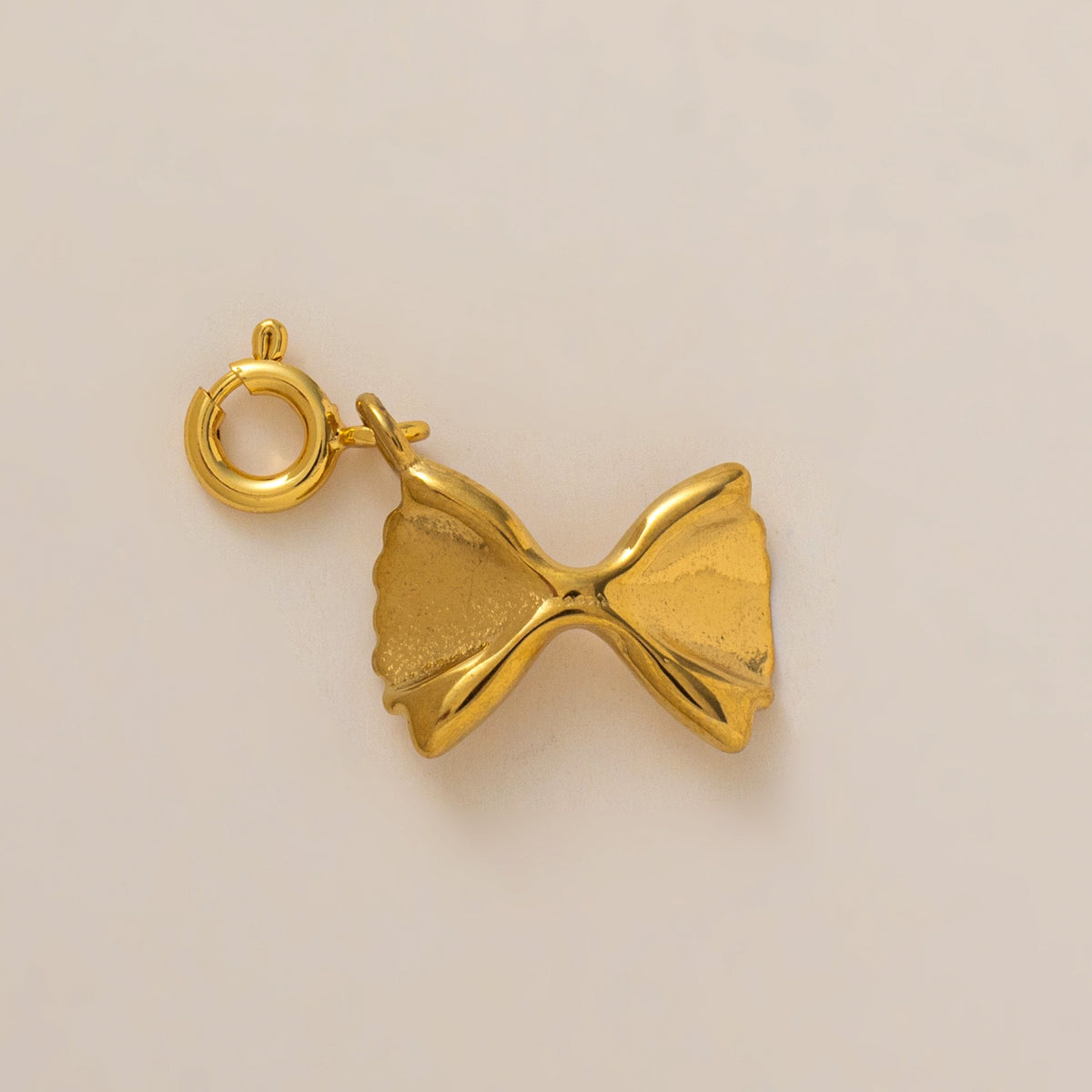 18K Gull Halskjede med Zirkonia Anheng - Elegant Smykke Butterfly Face Pendant