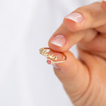 Personalisert Navnering Dame Fødselsstein S925 - Åpen Ring Tilpasset