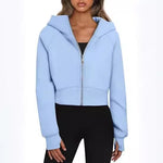 Sporty Kort Hoodie Cardigan