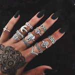 Boho Retro Ringsett. - Trendyglobal 