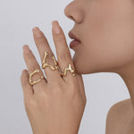 Ringsett Dame Minimalistisk