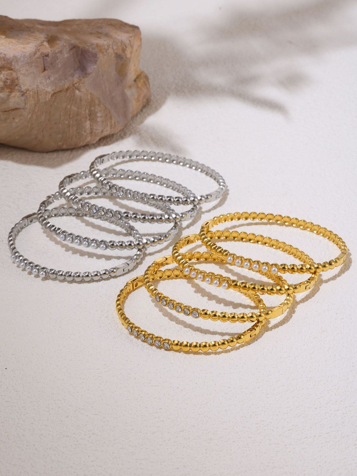 Armbånd Dame 18K Gullbelagt - Innlagt Edelsten Design Høyverdig