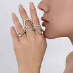 Ringsett Dame Minimalistisk