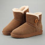 Ekte Skinn vintersko, Varme Slitesterke Antiskli Snow Boots - Trendyglobal 