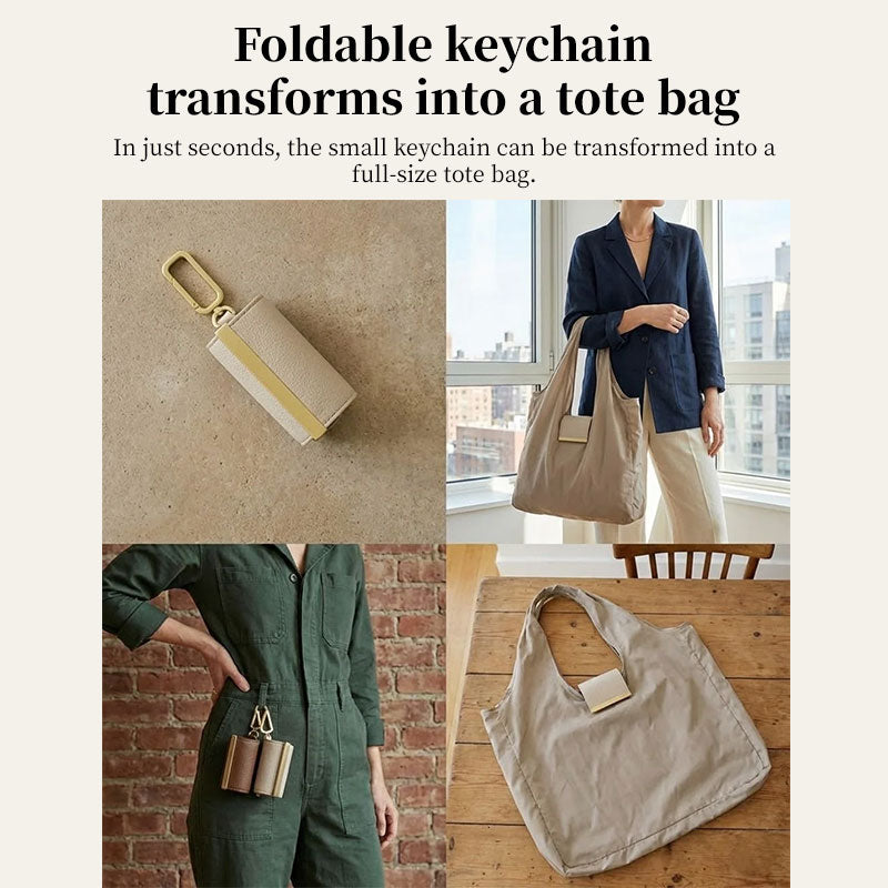 Nøkkelholder Veske - Kompakt Organizer med Glidelås