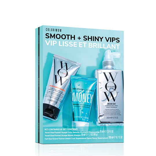 Color Wow SMOOTH + SHINY VIPS KIT (Hårpleie gavesett) - Trendyglobal 