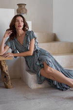 Carmen Wrap Maxi Kjole (Sale) - Trendyglobal 