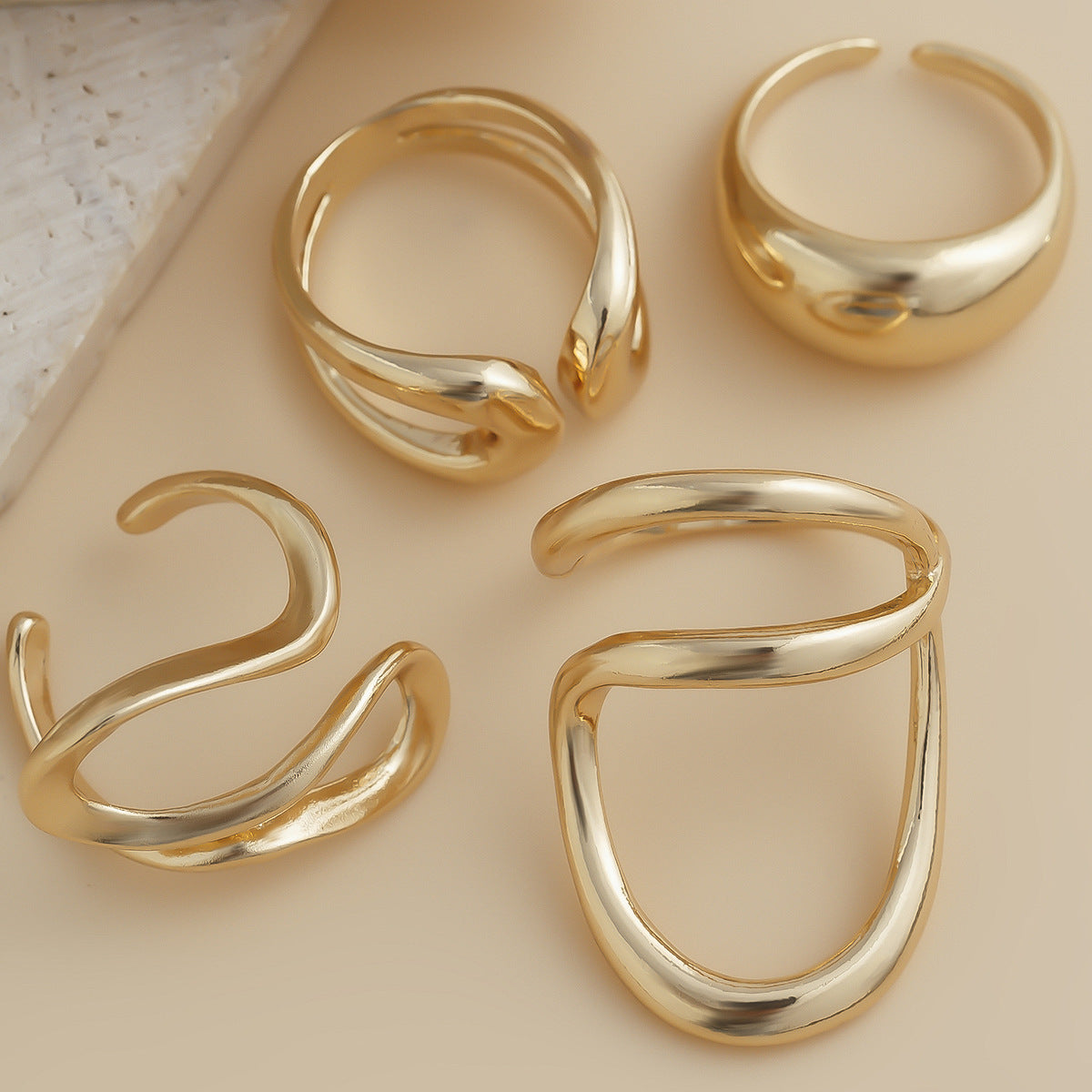 Ringsett Dame Minimalistisk