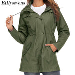 Dame Lett Regnfrakk med Glidelås