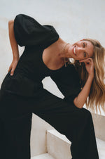 Heaven Bay Jumpsuit i lin - Håndlaget - Trendyglobal 