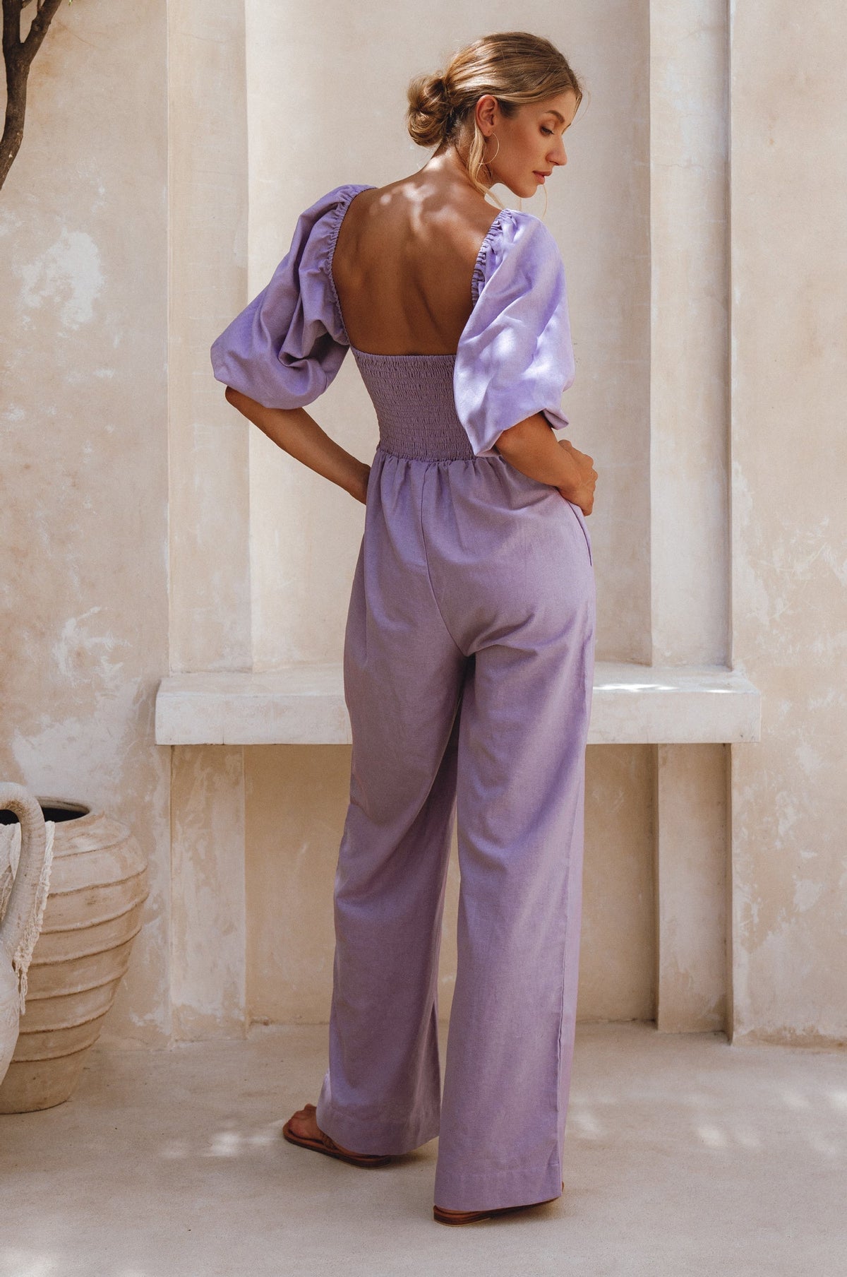 Heaven Bay Linen Jumpsuit - Trendyglobal 