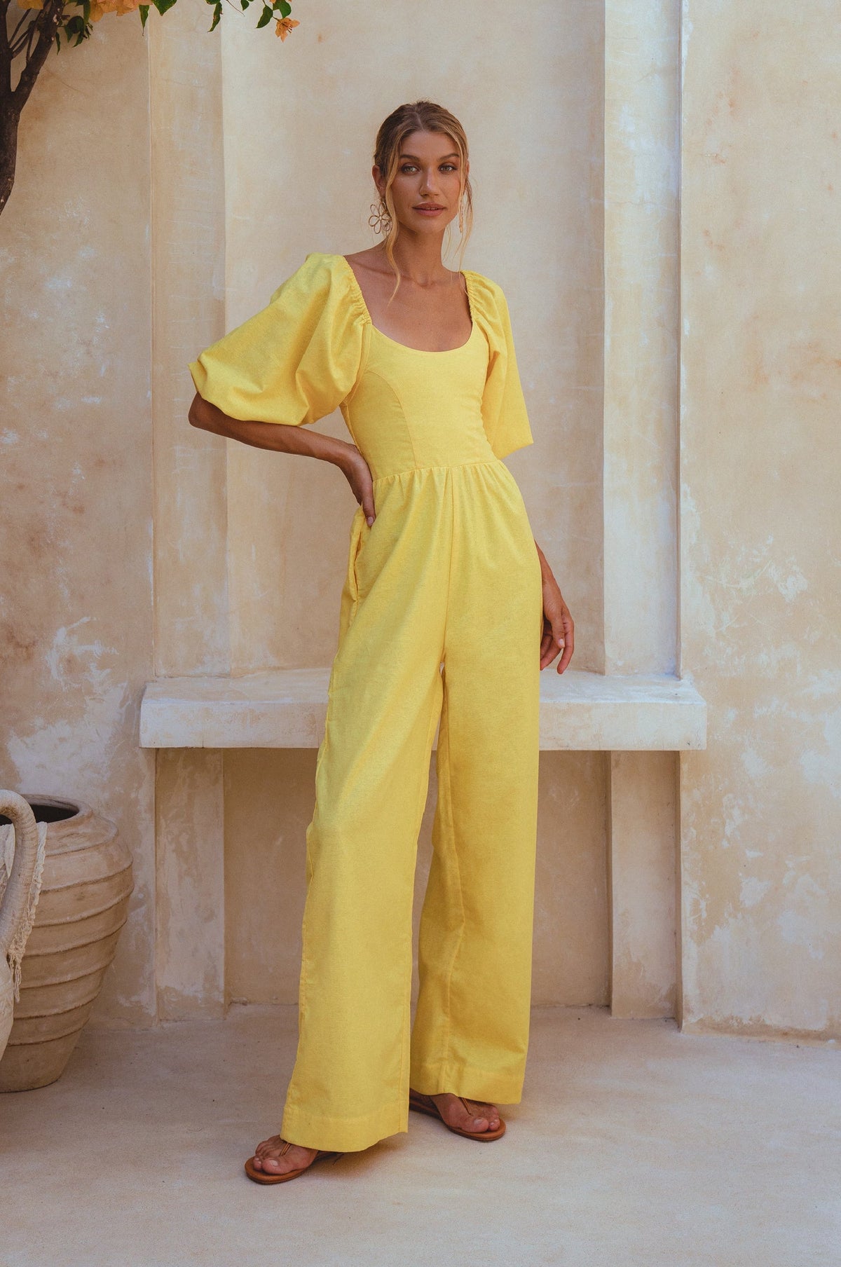 Heaven Bay Linen Jumpsuit - Trendyglobal 