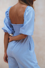 Heaven Bay Jumpsuit i lin - Håndlaget - Trendyglobal 