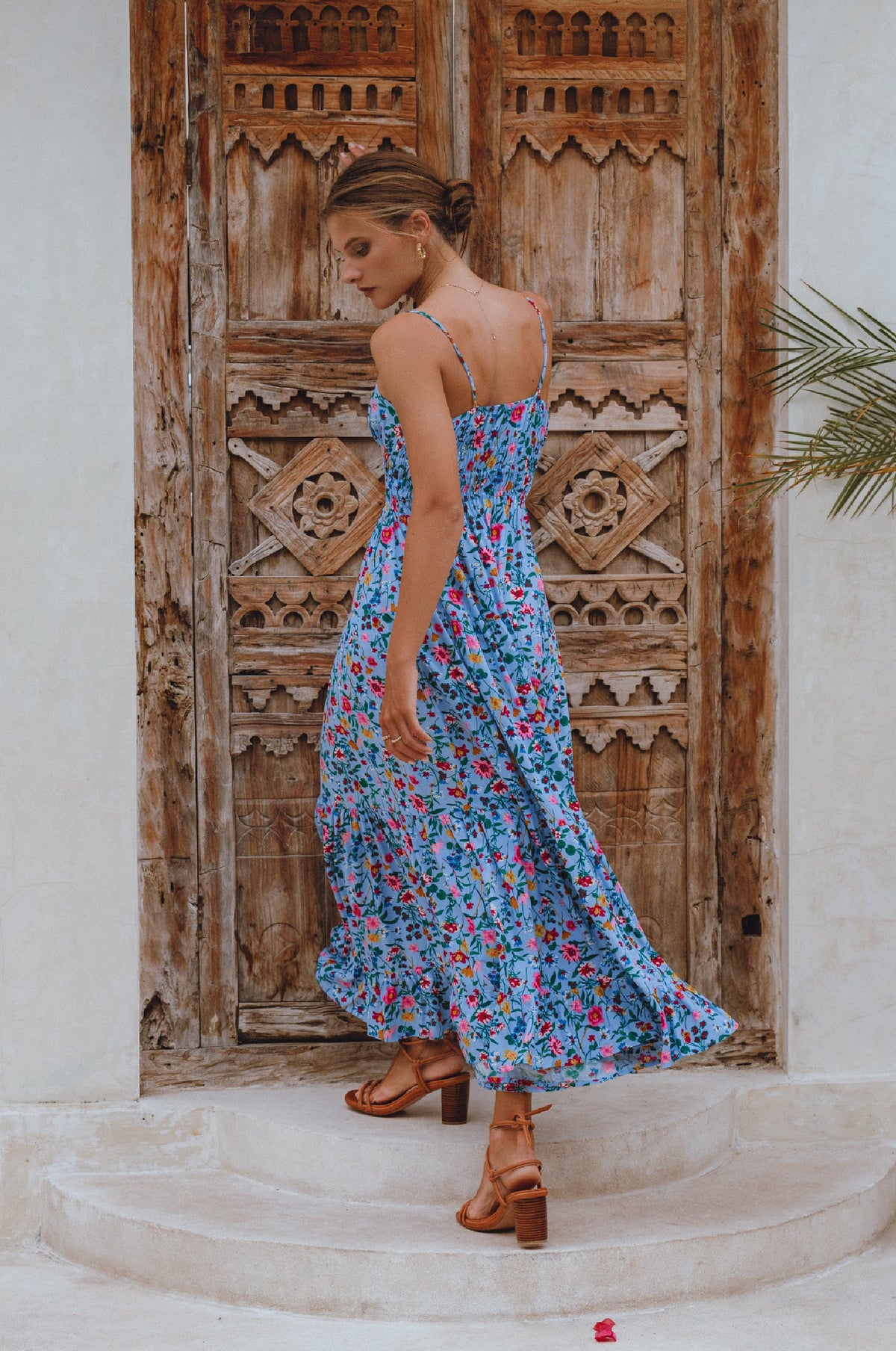 Isadora Tiered Maxi Kjole - Trendyglobal 