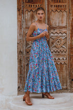 Isadora Tiered Maxi Kjole - Trendyglobal 