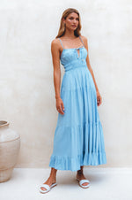 Isadora Tiered Maxi Kjole - Trendyglobal 