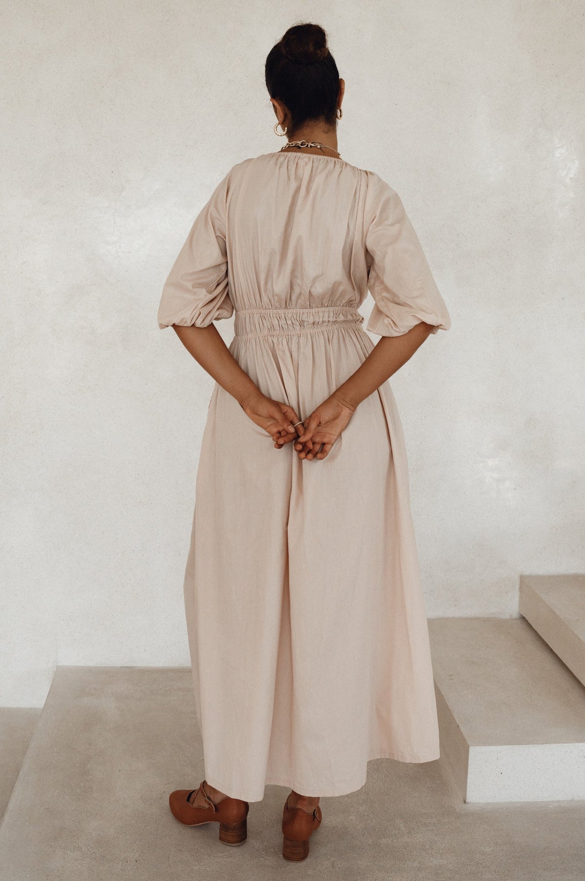 Kezas Cotton Maxi Kjole - Trendyglobal 