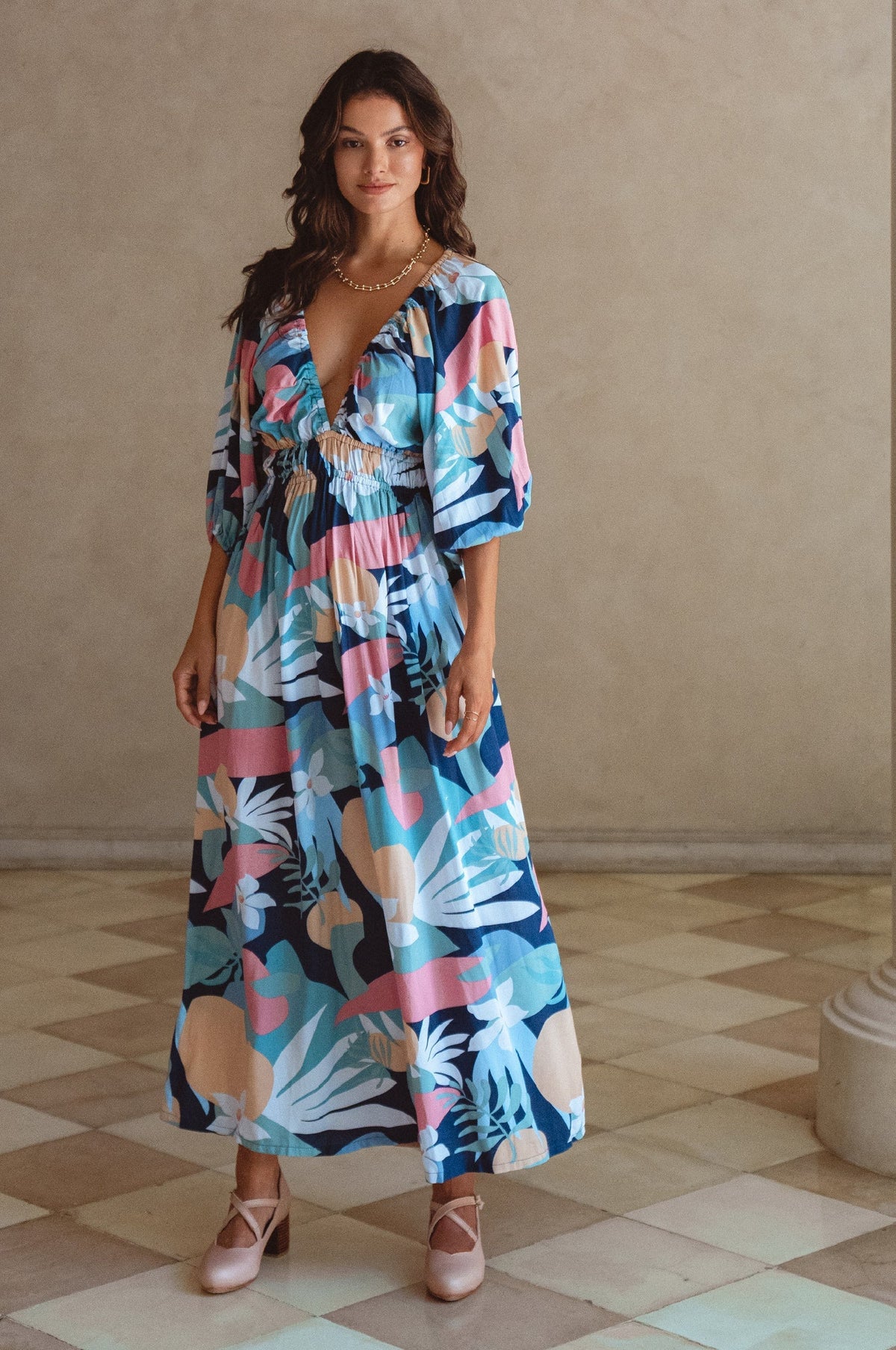 Kezas Maxi Kjole - Trendyglobal 