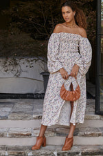 Love Story Smocked Off Shoulder Dress - Trendyglobal 