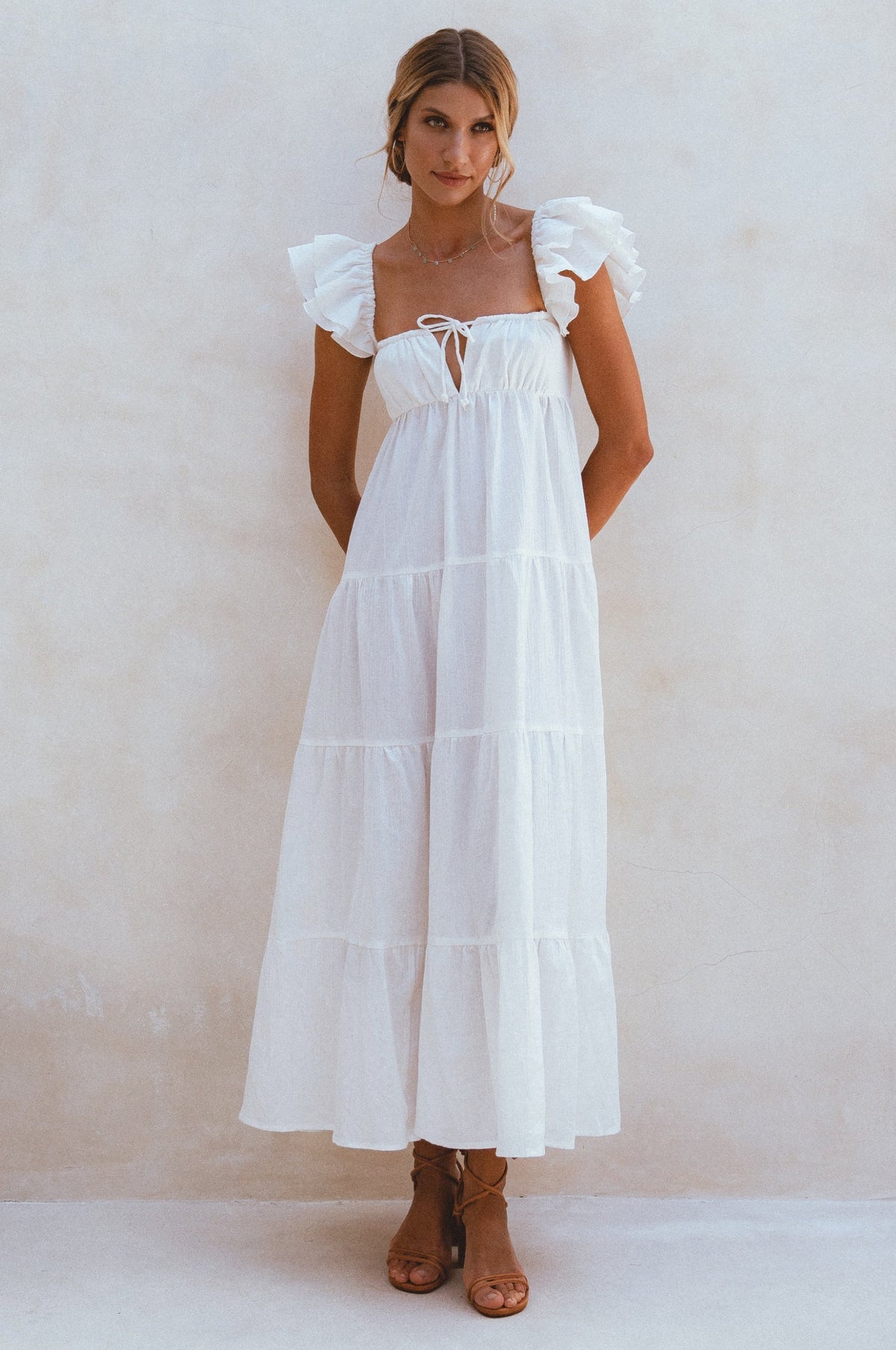 Nymph Bohemian Linen Maxi Dress - Trendyglobal 