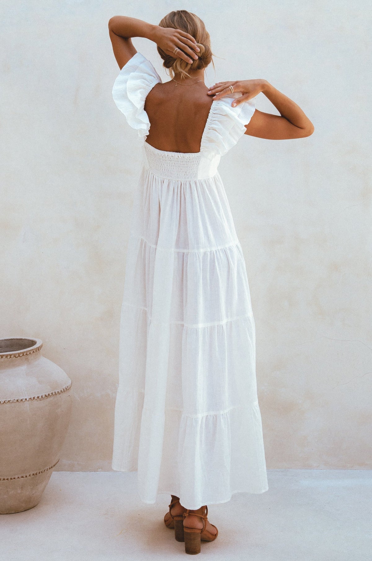 Nymph Bohemian Linen Maxi Dress - Trendyglobal 