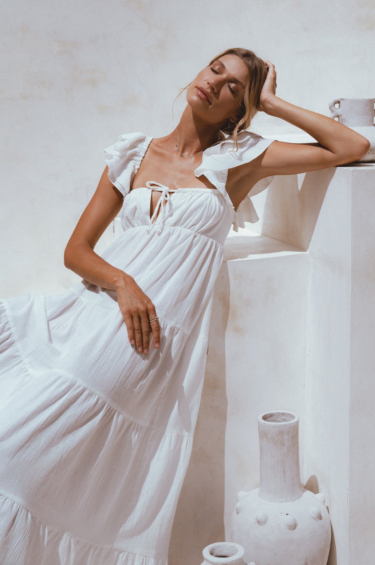 Nymph Bohemian Linen Maxi Dress - Trendyglobal 