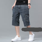 Stretch denim capri-bukser for menn - Trendyglobal 