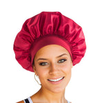 Bredbremmet Elastisk Nattlue for Dame Red