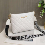 Liten Messenger Bag for Kvinner Hvit