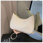 Liten Ruteveske 2025 – Trendy Western Skulderveske med Tekstur White