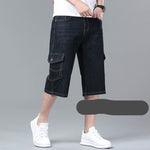 Stretch denim capri-bukser for menn - Trendyglobal 