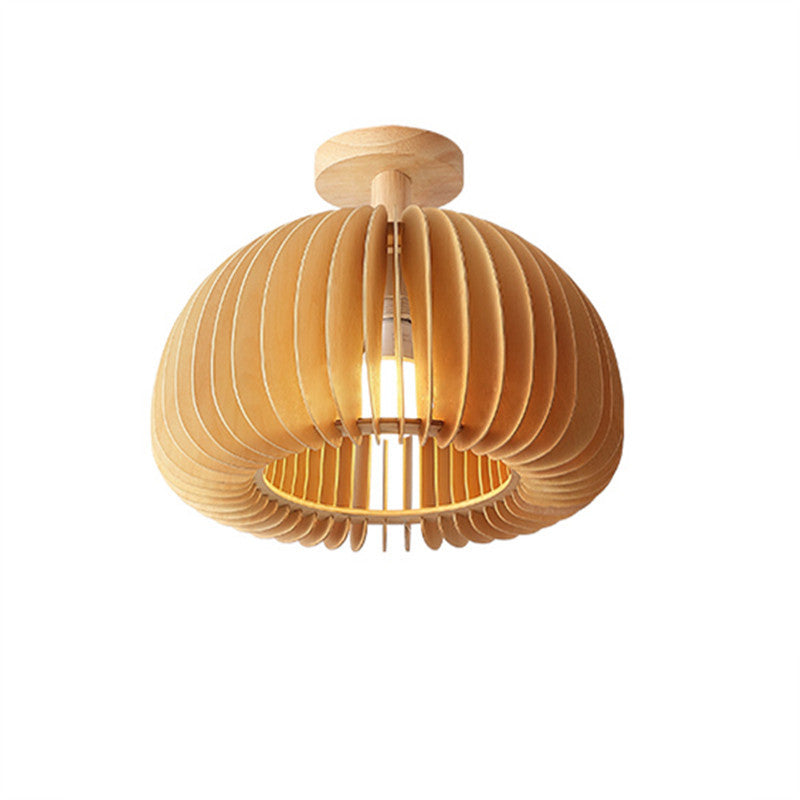 Taklampe i japansk stil - gresskarbasswood - Trendyglobal 