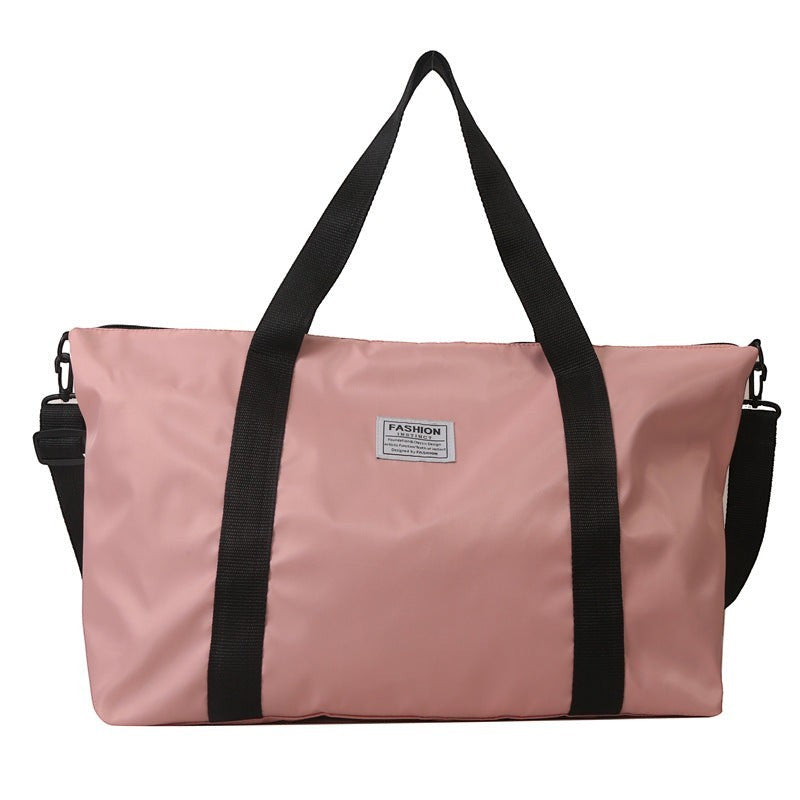 Tote Bag Dame med Glidelås Lyserosa (uten anheng)