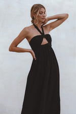 Penelope Halter Linen Maxi Dress - Trendyglobal 