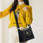 Crossbody Veske Dame - Vanntett Nylon Skulderveske med 3 Lag